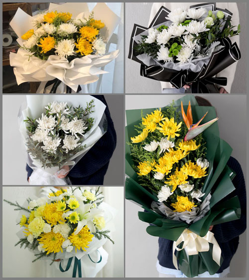 广东湛江市廉江市石城镇飞鼠田村白事花束代送